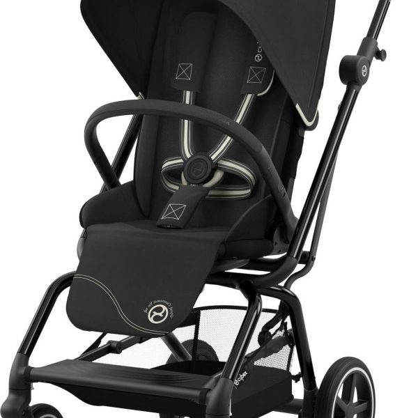 Cybex EEZY S TWIST+ 2 Sulky|Moon Black/Black Leather