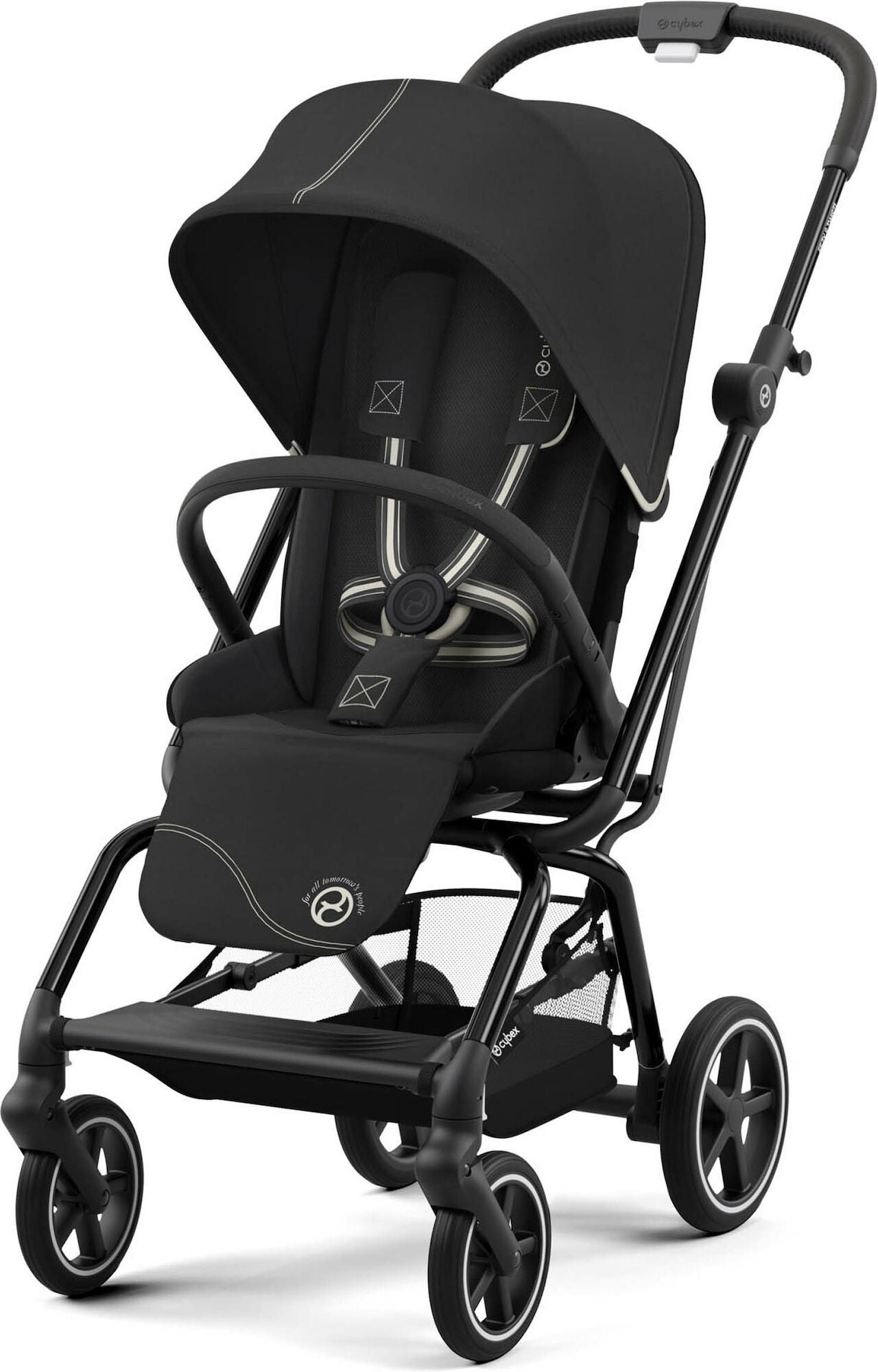 Cybex EEZY S TWIST+ 2 Sulky|Moon Black/Black Leather