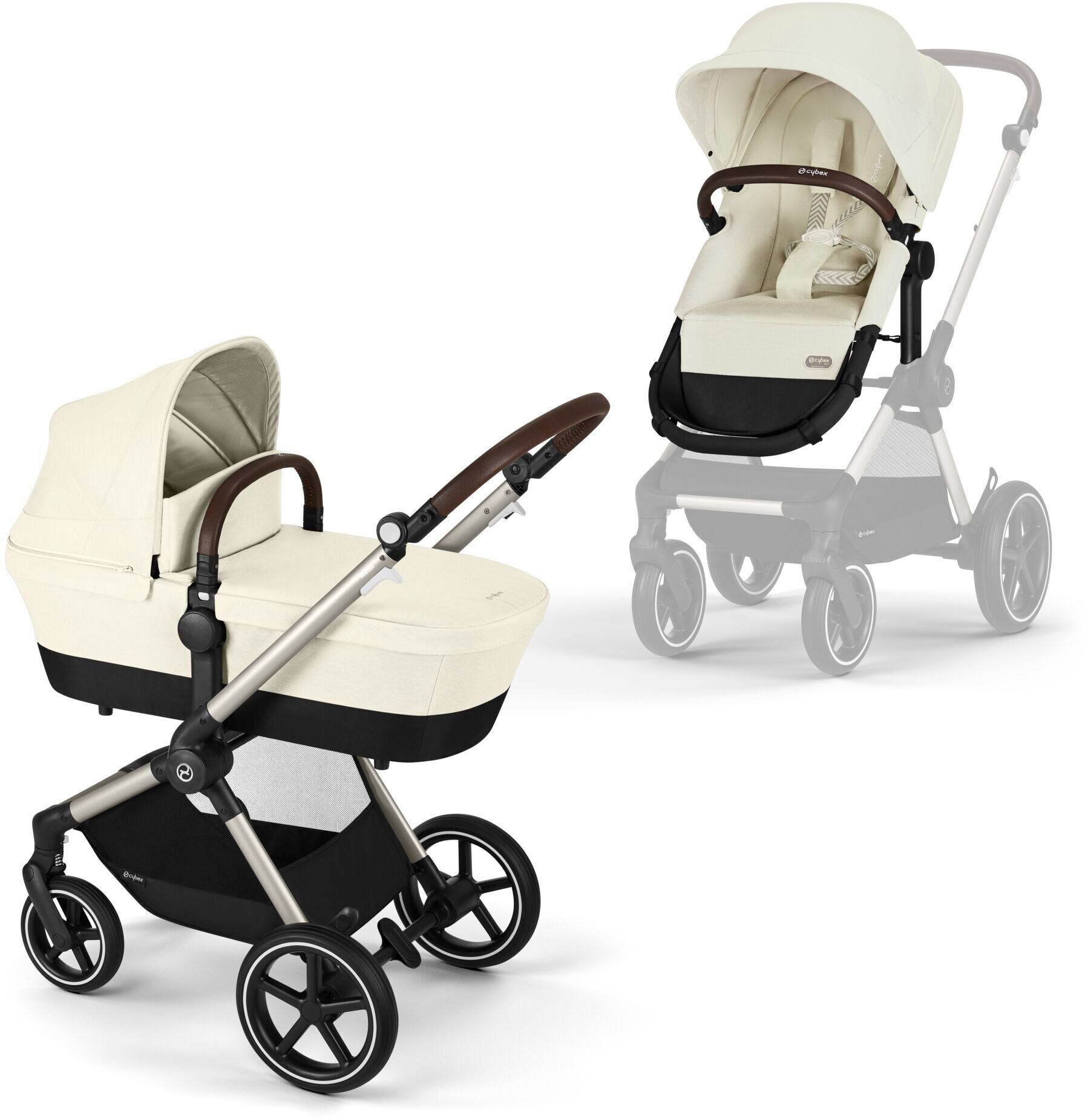 Cybex EOS Lux Duovagn|Taupe/Seashell Beige