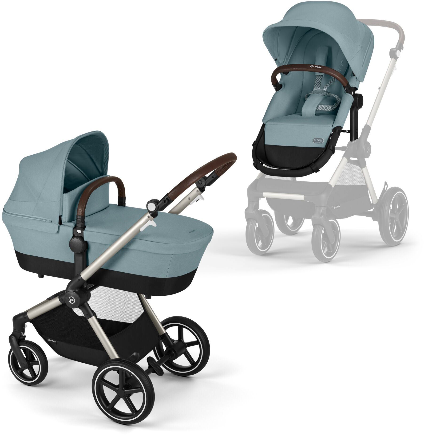 Cybex EOS Lux Duovagn|Taupe/Sky Blue