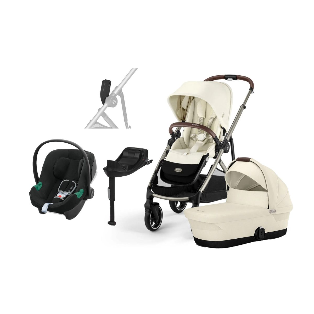 Cybex GAZELLE S Duovagn inkl. Cybex Aton B2 &  Bas