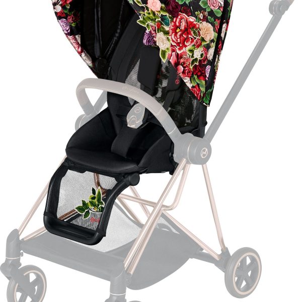 Cybex Mios Sittvagn|Chrome Black/Spring Blossom Dark