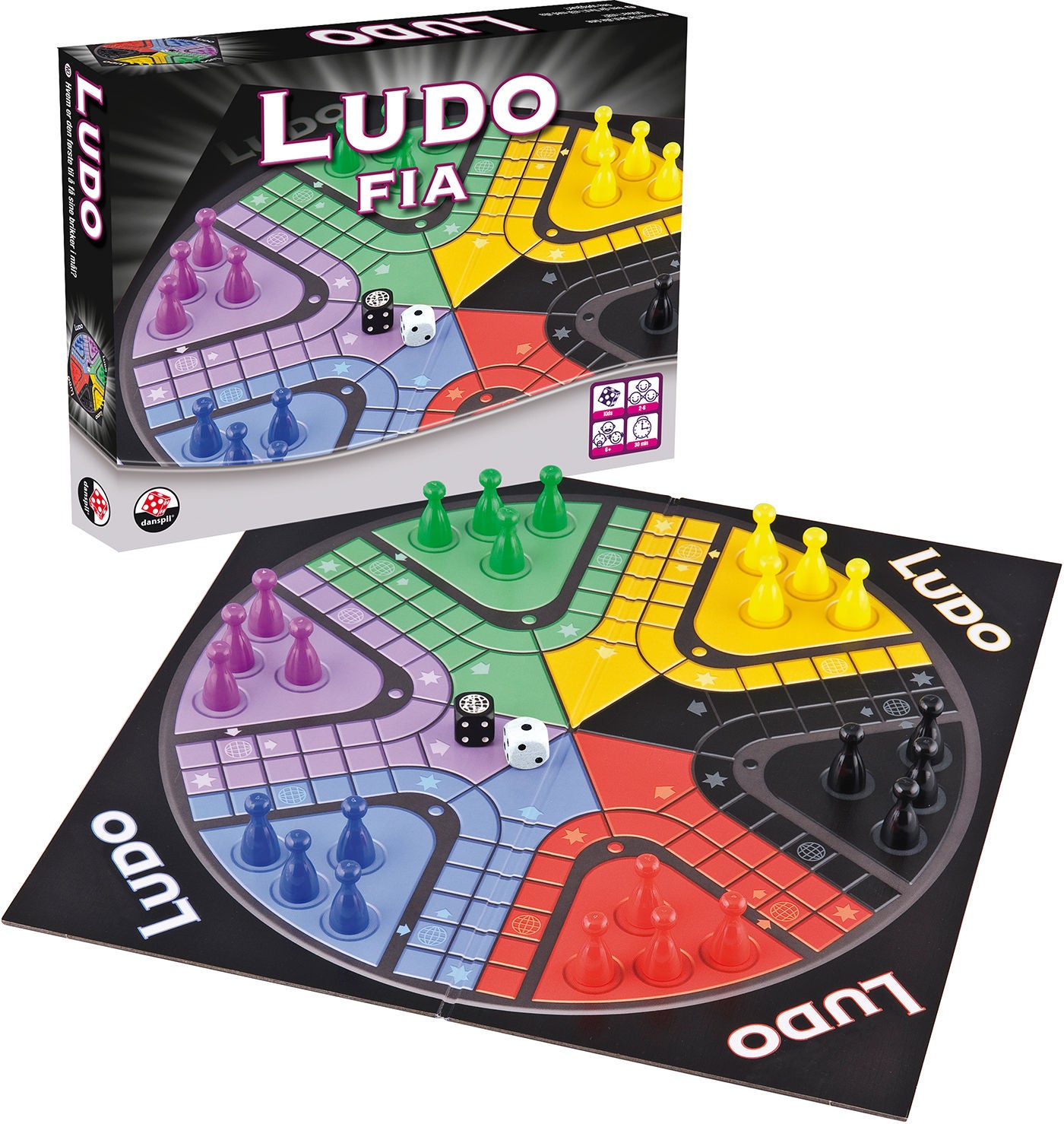 Danspil Spel Ludo Fia