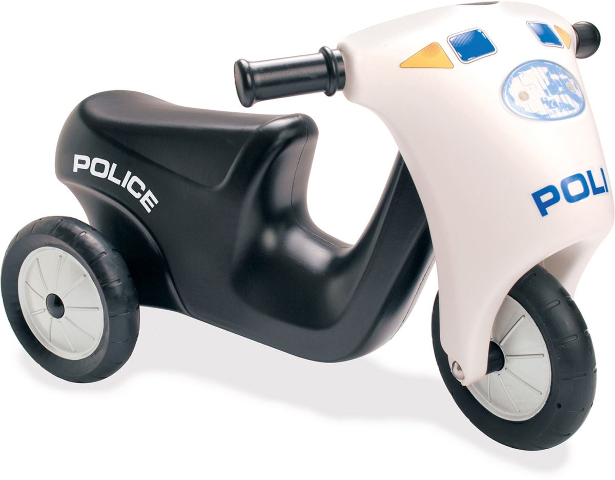 Dantoy Polismoped Gummihjul|Svart/Vit