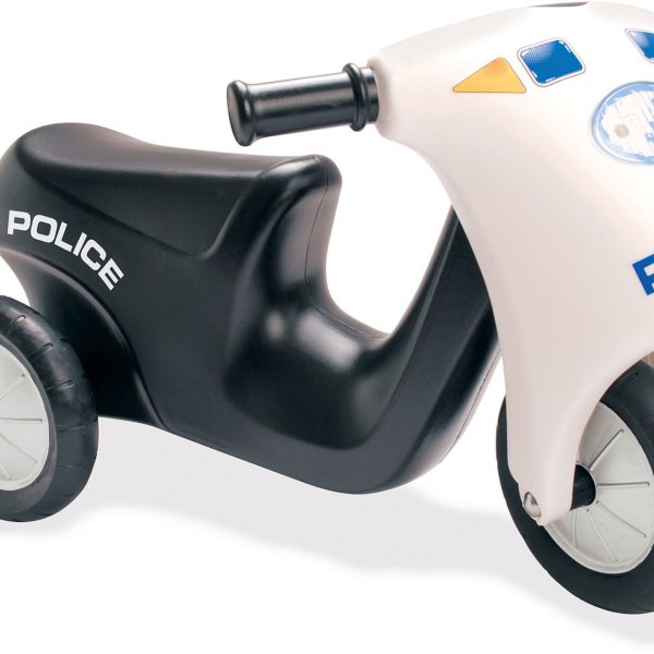 Dantoy Polismoped Gummihjul|Svart/Vit