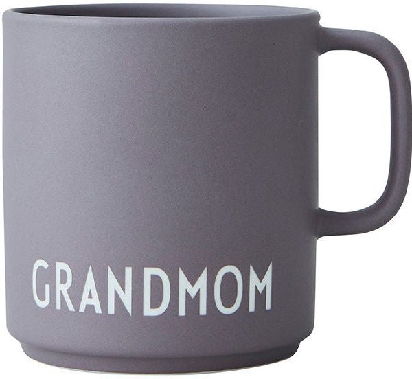 Design Letters Favoritmugg med Handtag Grandmom|Lila