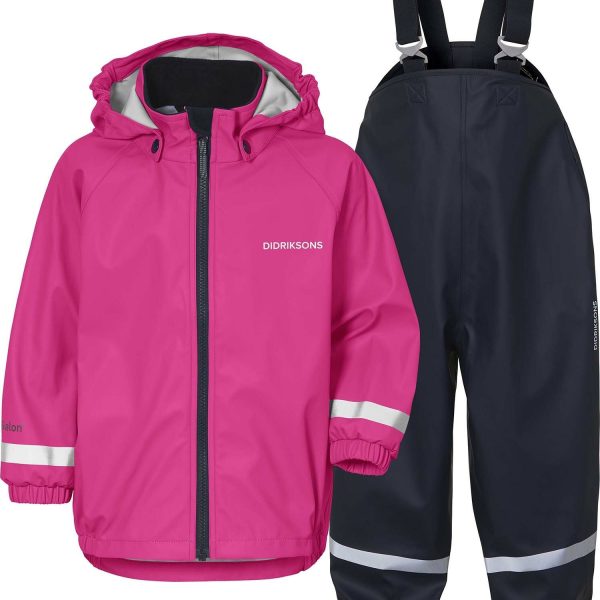 Didriksons Cloudman Regnställ|Plastic Pink