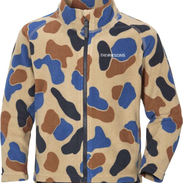 Didriksons Monte Fleecejacka|Beige Blob Camo