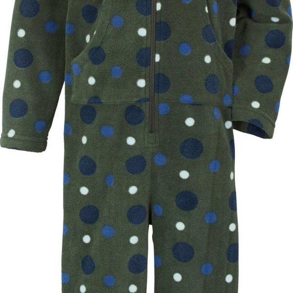 Didriksons Monte Onepiece|Small Dotted Green Print