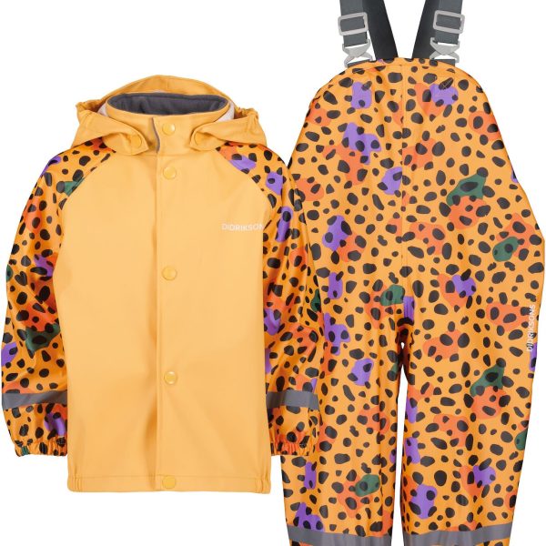 Didriksons Slaskeman Regnställ|Wild Dot Yellow