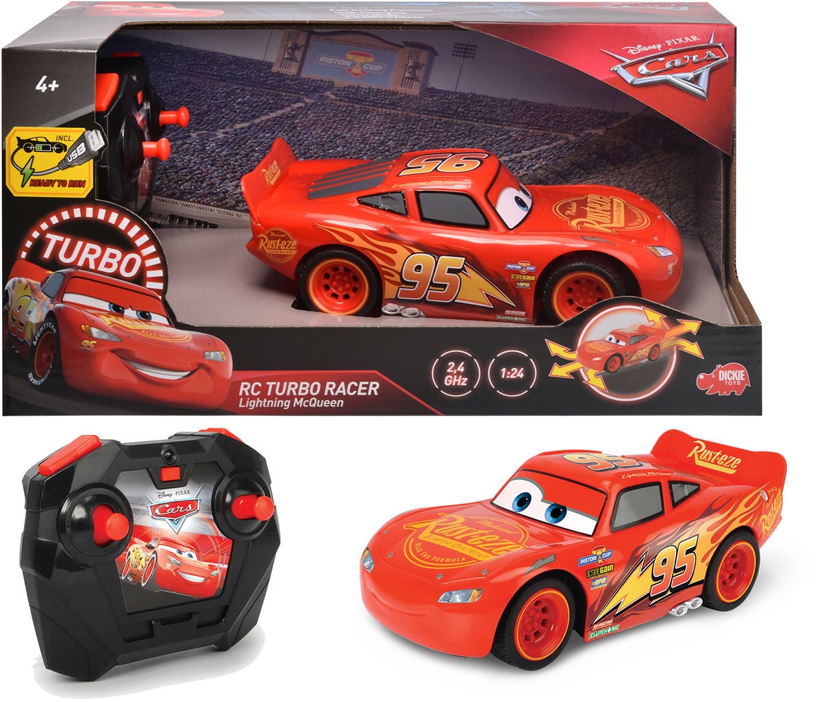 Disney Cars Radiostyrd Bil Blixten McQueen|