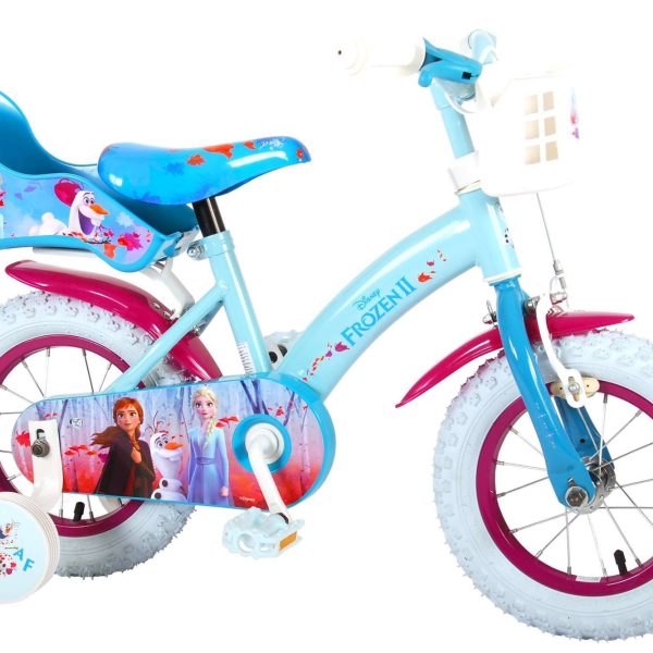 Disney Frozen 2 Barncykel 12 Tum|Blå/Lila