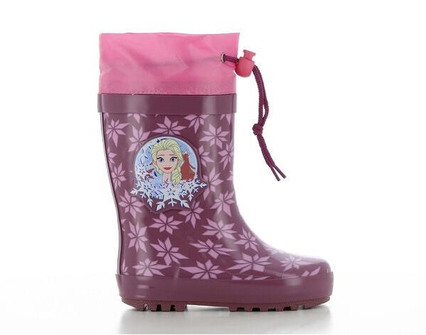 Disney Frozen Fodrade Gummistövlar|Dark Purple/Pink
