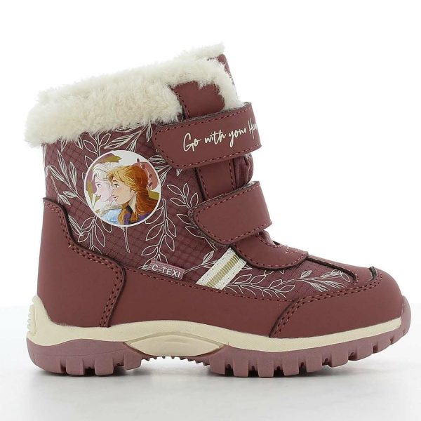 Disney Frozen Vinterkängor|Burgundy/Beige