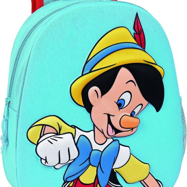 Disney Pinocchio Ryggsäck 9L|Ljus blå/Röd