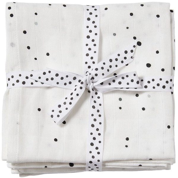 Done By Deer Filt Dreamy Dots 120x120 2-pack|White