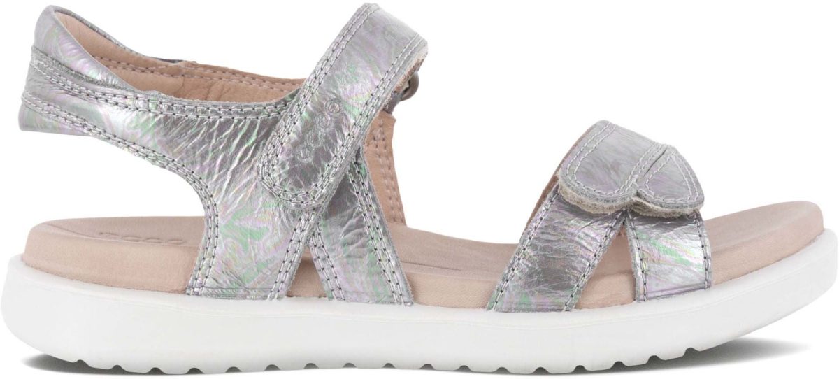 Ecco Flora Sandal|Silver Iridescent