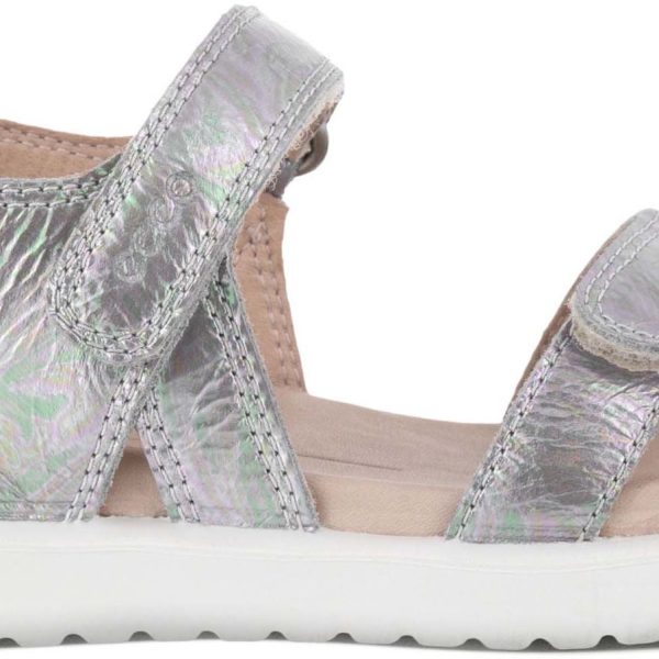 Ecco Flora Sandal|Silver Iridescent