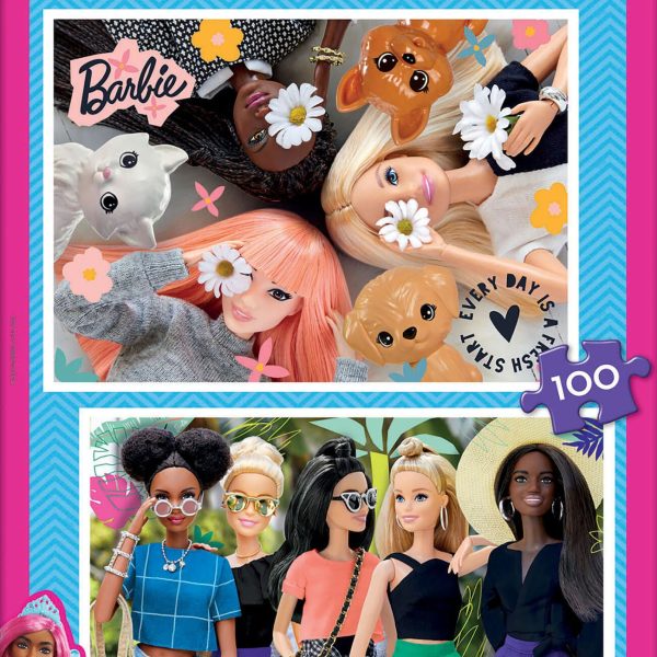 Educa 2x100 Barbie Barnpussel|Flerfärgad