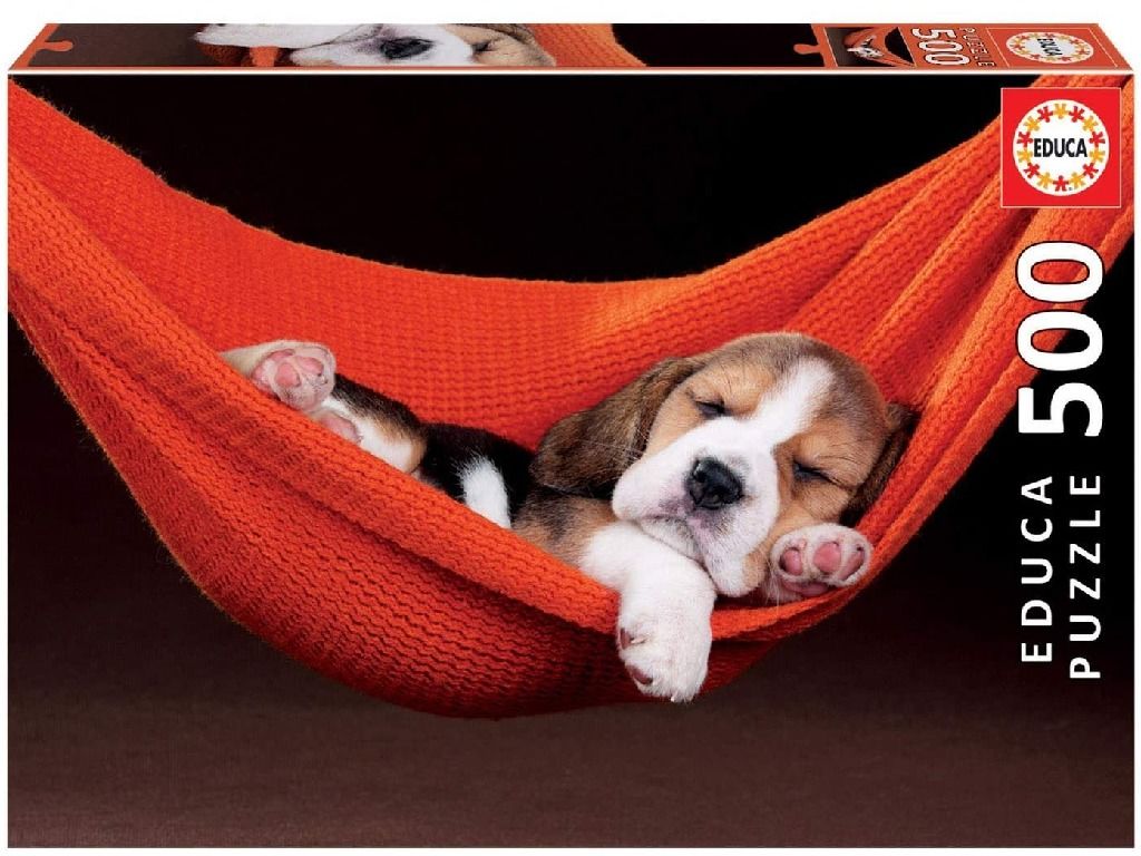 Educa Pussel Sleeping in a Hammock 500 Bitar