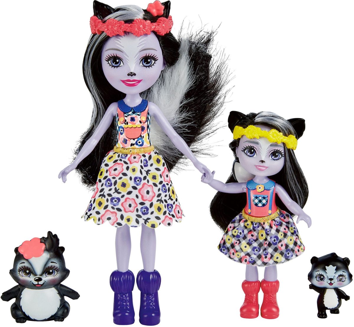 Enchantimals Sage Skunk &  Sabella Skunk Modedockor|