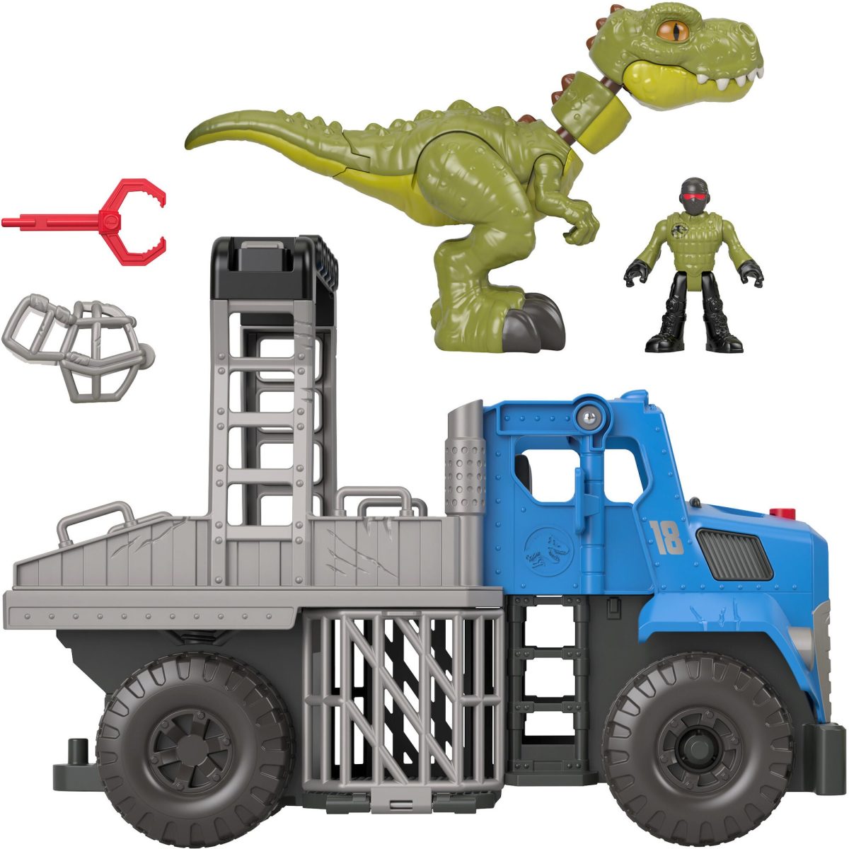 Fisher-Price Jurrasic World 3 Dino Hauler Lastbil|