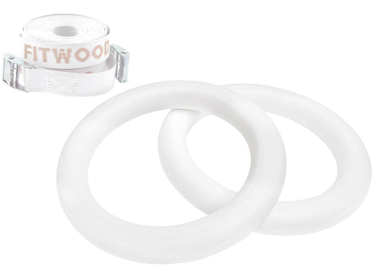 FitWood ULPU MINI Gymringar|Vit