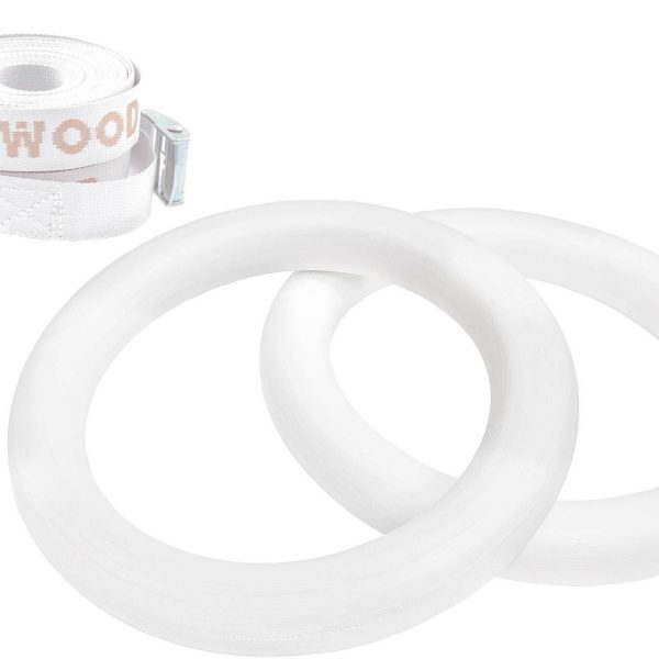 FitWood ULPU MINI Gymringar|Vit