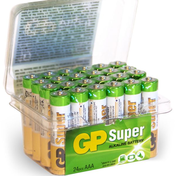 GP Batterier Super Alkaline AAA 24A LR03 24-pack|