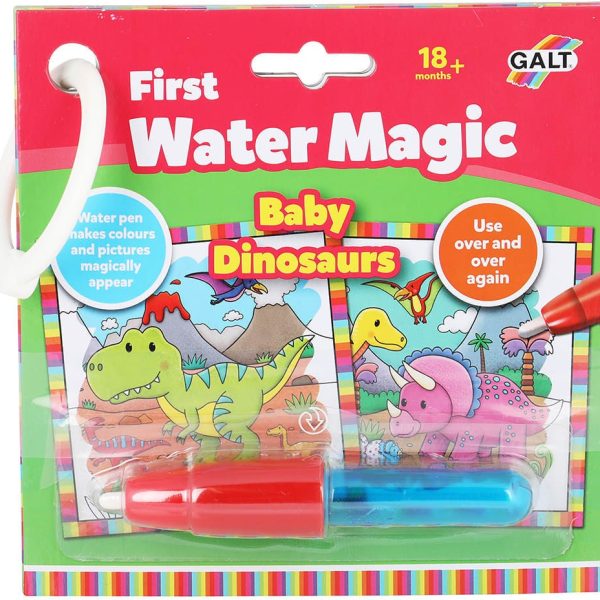 Galt Målarbok Första Water Magic Dino