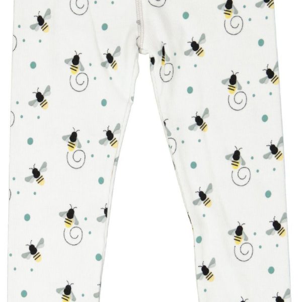 Geggamoja Bees Leggings|White