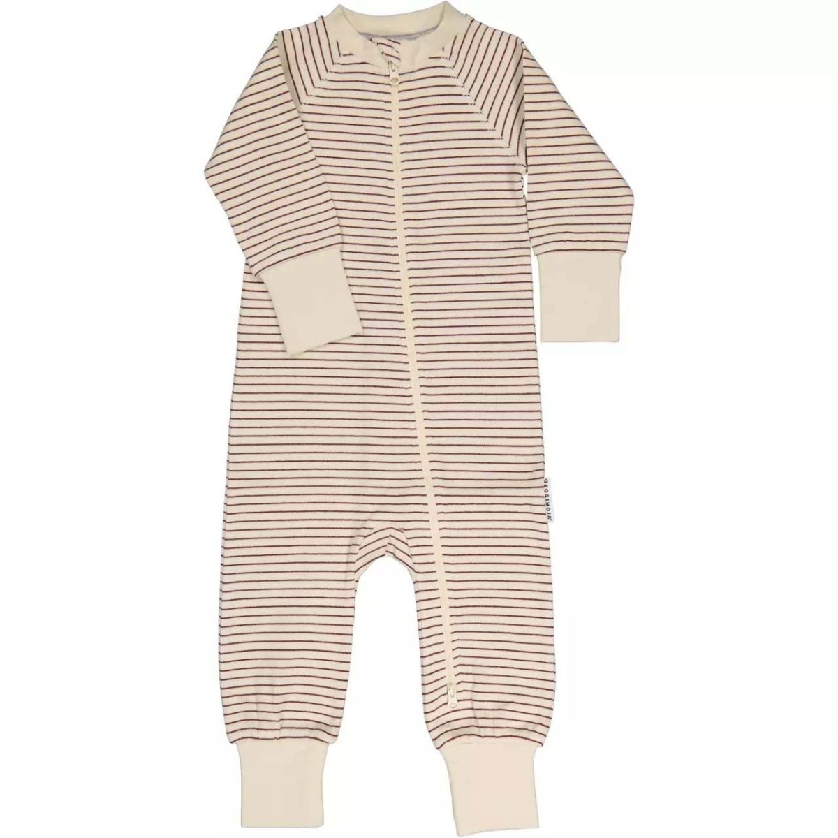 Geggamoja Pyjamas|Burgundy Stripe