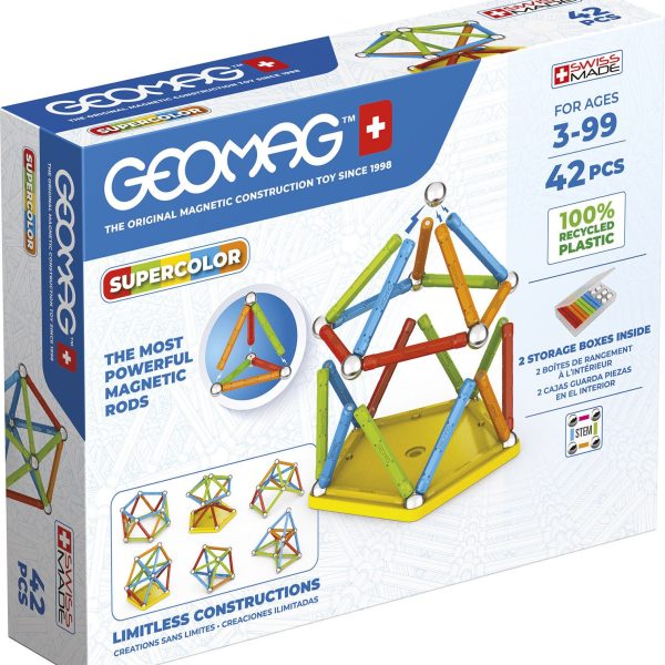 Geomag Supercolor Byggsats 42 Bitar|