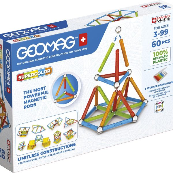 Geomag Supercolor Byggsats 60 Delar|