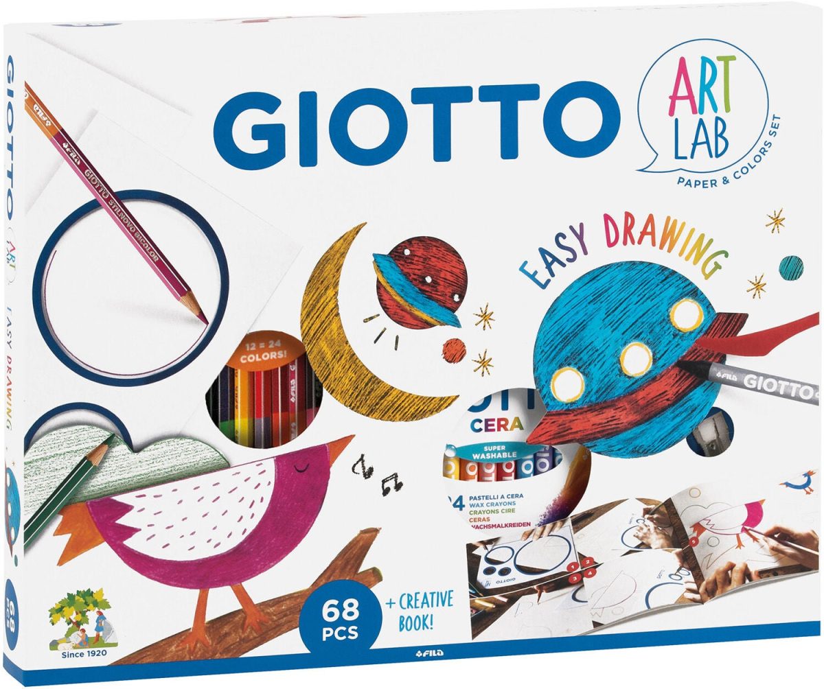 Giotto Art Lab Easy Drawing Målarbok|