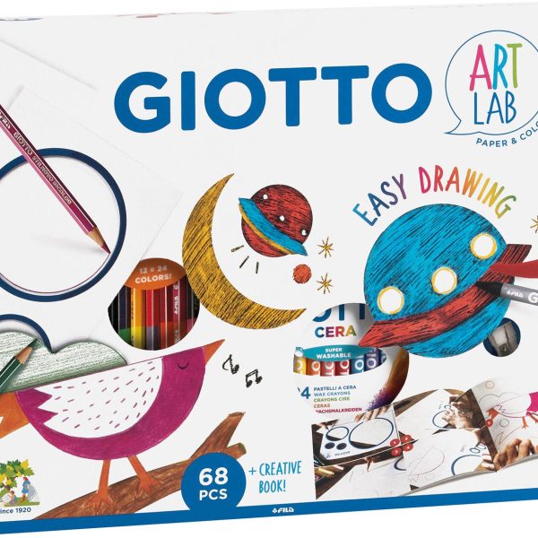 Giotto Art Lab Easy Drawing Målarbok|