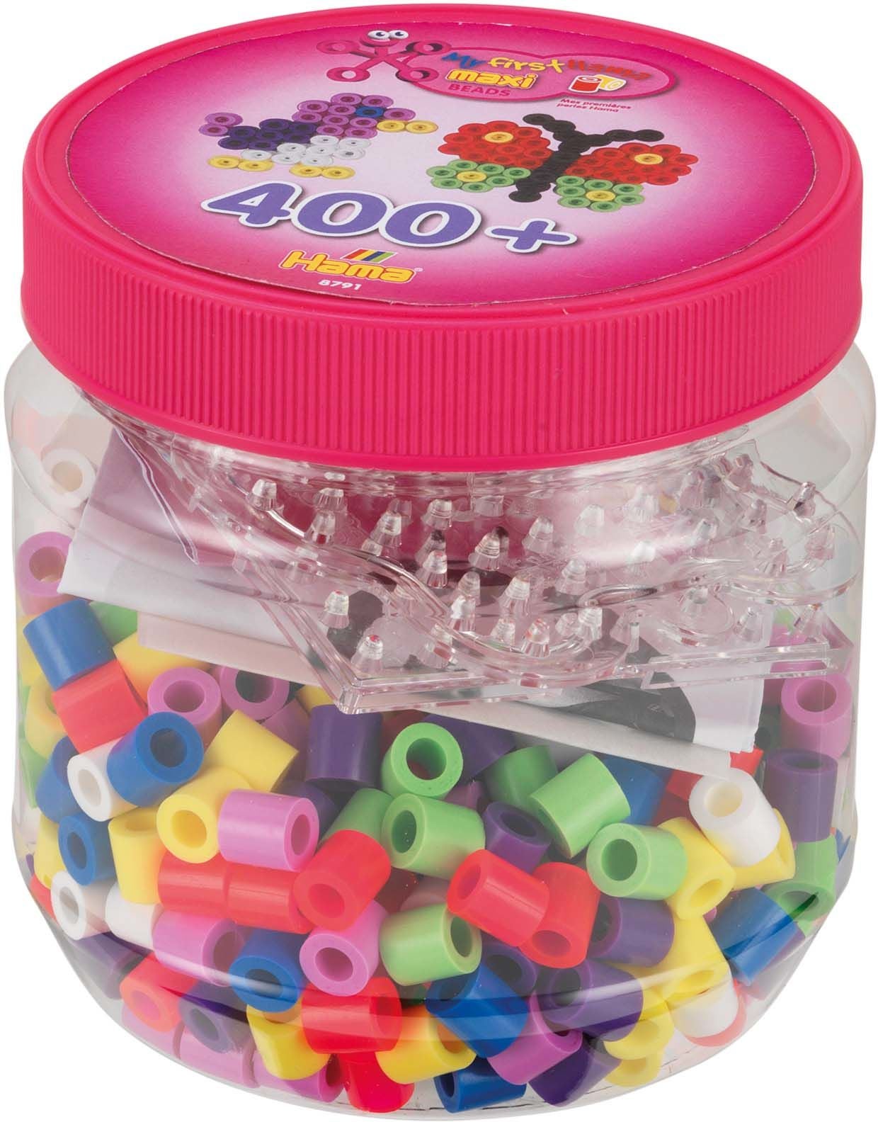 Hama Maxi Pärllåda 400 pcs Rosa Lock