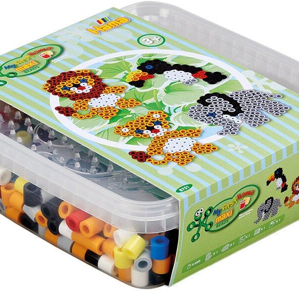 Hama Pärlset Maxi Box 600 Stycken Djur|