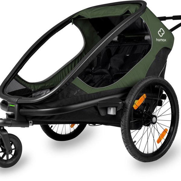 Hamax Outback Cykelvagn|Green/Black