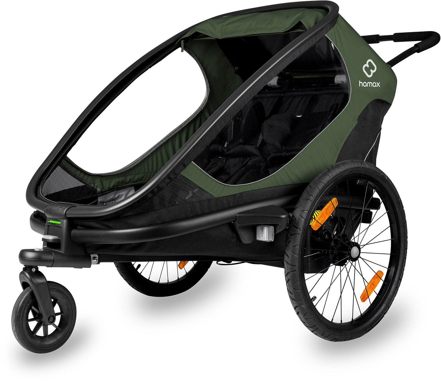 Hamax Outback Cykelvagn|Green/Black