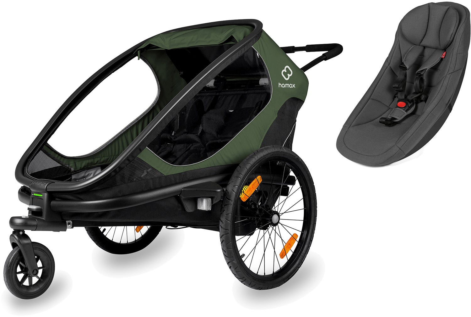 Hamax Outback Cykelvagn inkl. Babyinsats