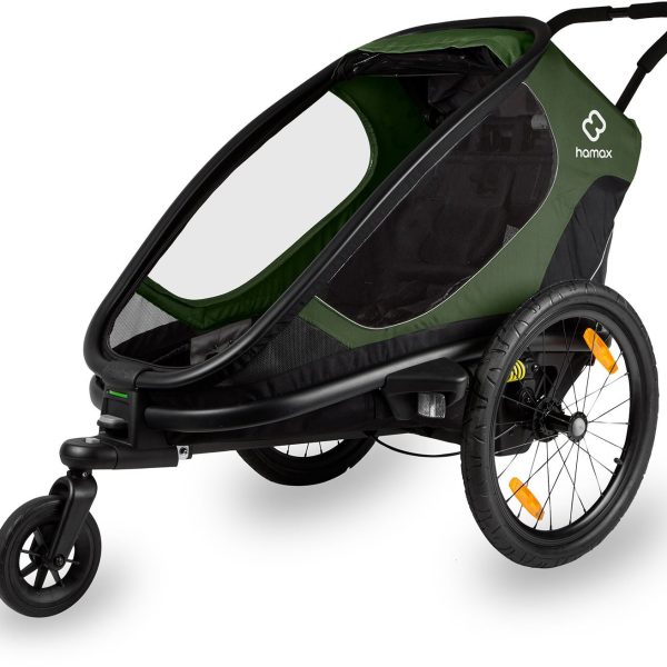 Hamax Outback ONE Cykelvagn|Green/Black