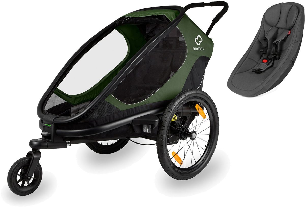 Hamax Outback ONE Cykelvagn inkl. Babyinsats