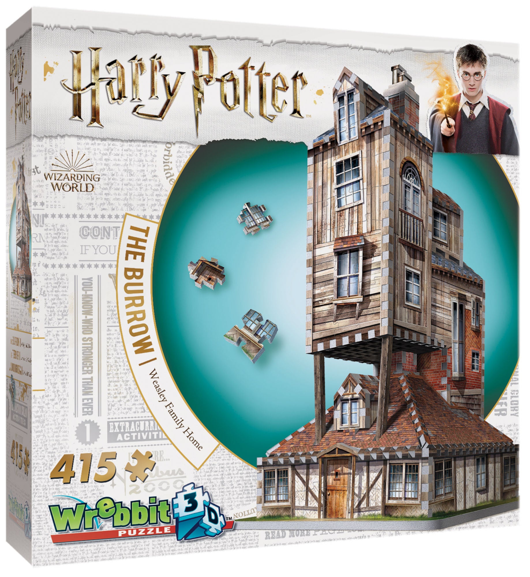 Harry Potter 3D-pussel Kråkboet 415 bitar|