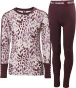 Helly Hansen JR Hh Graphic Lifa Merino Midw Underställ|Wild Rose