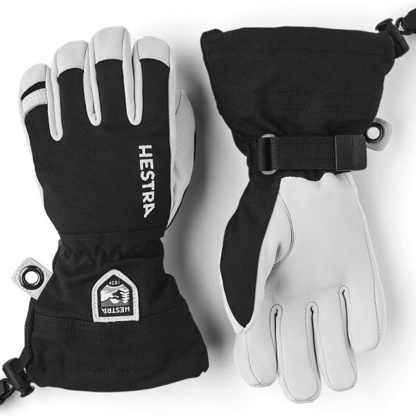 Hestra Army Leather Heli Ski Handskar|Svart