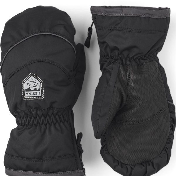 Hestra Sarri Zip JR Vantar|Black/Grafit