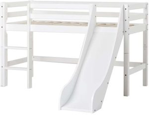 Hoppekids ECO Dream Semi-high Bed Safe 90x200|Vit