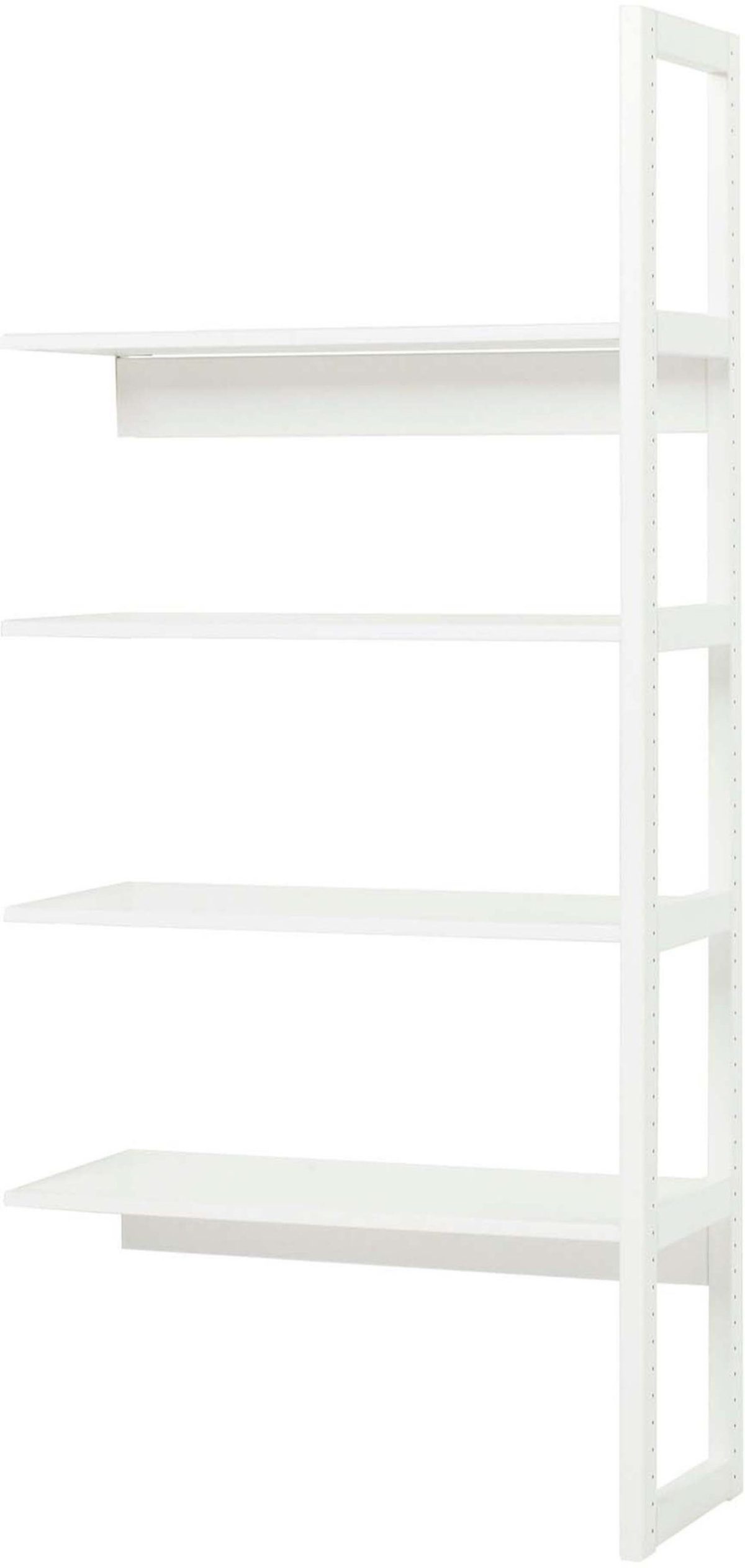 Hoppekids STOREYHalv Section with 4 shelves 80 cm|White