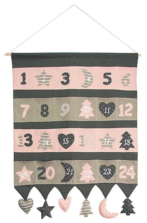 Hotex Adventskalender Pink/Olive Grön|